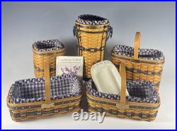Longaberger JW Miniature Collection Lot Of 5 Umbrella Gathering & Bread + More