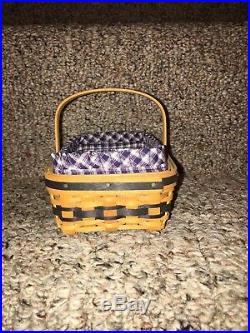 Longaberger JW Miniature Gather Basket Combo Set Brand New