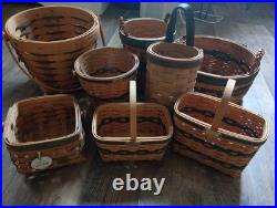 Longaberger J. W. Collection Miniature Basket Lot Longaberger J. W. Collection Miniature Basket Lot