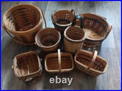 Longaberger J. W. Collection Miniature Basket Lot Longaberger J. W. Collection Miniature Basket Lot