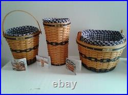 Longaberger J. W. Minature Collection, Complete Set Of 12 Baskets, Mint
