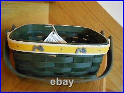 Longaberger John Deere Holiday Basket Set 09 with Lid Tie-On shipping included