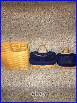 Longaberger Key Basket Sets, Tall, Medium, And Small