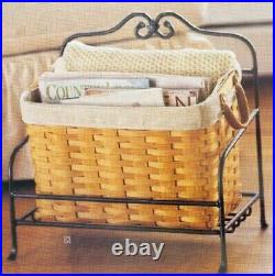 Longaberger Khaki Check NEWSPAPER Basket Liner. EXCEPTIONALLY RARE Free Ship