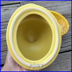 Longaberger LARGE Yellow Easter Peep Ceramic Top Basket Protector 2012 Signed Longaberger LARGE Yellow Easter Peep Ceramic Top Basket Protector 2012 Signed