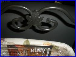 Longaberger LITTLE BIN Wrought Iron Stand + Baskets + Protectors + Liners EUC