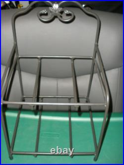 Longaberger LITTLE BIN Wrought Iron Stand + Baskets + Protectors + Liners EUC