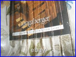 Longaberger LITTLE BIN Wrought Iron Stand + Baskets + Protectors + Liners EUC