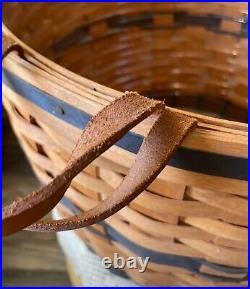 Longaberger Large 1991 J. W. Collection Corn Basket with Protector 17 Diameter