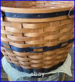 Longaberger Large 1991 J. W. Collection Corn Basket with Protector 17 Diameter