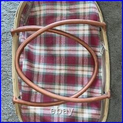 Longaberger Large Boardwalk Basket 2003 -Basket, Zipper Liner, Protector, Leather