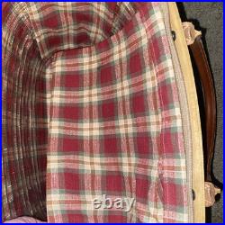 Longaberger Large Boardwalk Basket 2003 -Basket, Zipper Liner, Protector, Leather