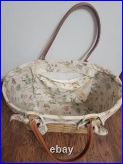 Longaberger Large Boardwalk Basket Liner Protector Beach Picnic Tote Longaberger Large Boardwalk Basket Liner Protector Beach Picnic Tote