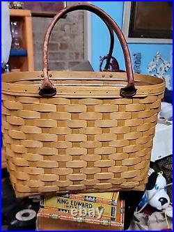 Longaberger Large Boardwalk Basket, Protector, 2001, Good Ol Summertime