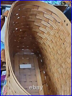 Longaberger Large Boardwalk Basket, Protector, 2001, Good Ol Summertime