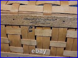 Longaberger Large Boardwalk Basket, Protector, 2001, Good Ol Summertime