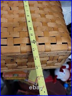 Longaberger Large Boardwalk Basket, Protector, 2001, Good Ol Summertime