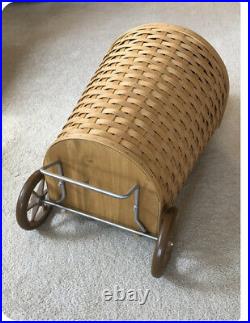 Longaberger Large Hostess Shopping Cart Basket-Liner-Protector Set Combo Retired