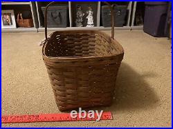 Longaberger Large Market Basket Fixed Handle Pre 1978 Before Signing See Pic