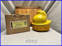 Longaberger Large Peeps Basket Set. Original Tags, Basket Liner. Fun Set