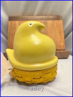 Longaberger Large Peeps Basket Set. Original Tags, Basket Liner. Fun Set