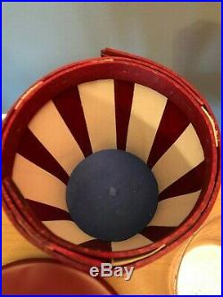 Longaberger Large Uncle Sam Hat Basket Set Rare