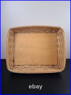 Longaberger Letter Tray Basket 2006 with 6 way Divided Protector