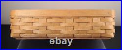 Longaberger Letter Tray Basket 2006 with 6 way Divided Protector