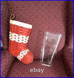 Longaberger Made Rare -Christmas Stocking Basket Set Please Read Description