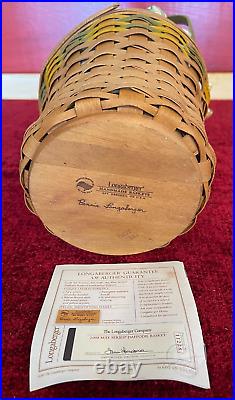 Longaberger May Series Honoring Gma Bonnie Entire 14 Basket Set 1990-2002 & 2008