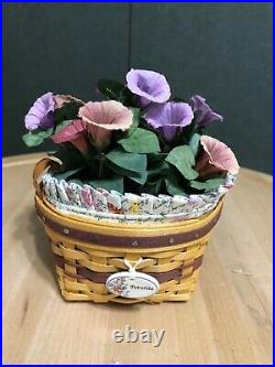 Longaberger May Series Miniature Petunia Basket Set