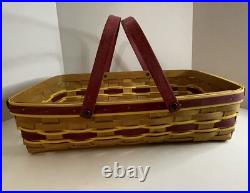 Longaberger Medium Gathering Basket Washington Redskins / Commander Colors Longaberger Medium Gathering Basket Washington Redskins / Commander Colors
