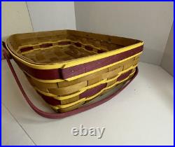 Longaberger Medium Gathering Basket Washington Redskins / Commander Colors Longaberger Medium Gathering Basket Washington Redskins / Commander Colors