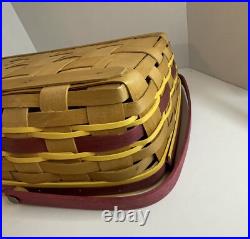 Longaberger Medium Gathering Basket Washington Redskins / Commander Colors