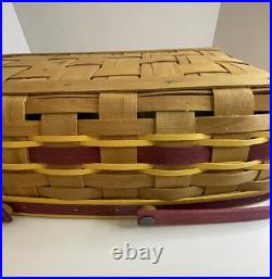 Longaberger Medium Gathering Basket Washington Redskins / Commander Colors Longaberger Medium Gathering Basket Washington Redskins / Commander Colors