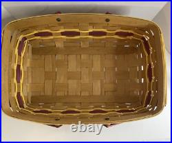 Longaberger Medium Gathering Basket Washington Redskins / Commander Colors Longaberger Medium Gathering Basket Washington Redskins / Commander Colors