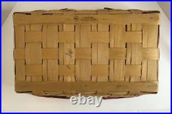 Longaberger Medium Gathering Basket Washington Redskins / Commander Colors