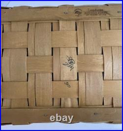 Longaberger Medium Gathering Basket Washington Redskins / Commander Colors