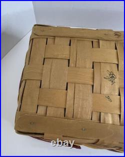 Longaberger Medium Gathering Basket Washington Redskins / Commander Colors