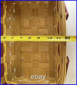 Longaberger Medium Gathering Basket Washington Redskins / Commander Colors Longaberger Medium Gathering Basket Washington Redskins / Commander Colors