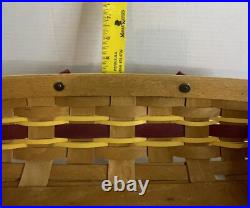 Longaberger Medium Gathering Basket Washington Redskins / Commander Colors