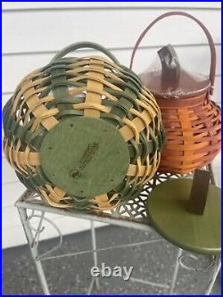 Longaberger Medium Pumpkin Baskets Set Of 2