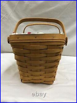Longaberger Medium Vegetable Basket & Smaller Matching Basket 2pc Set