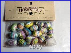 Longaberger Mini Miniature Easter Eggs New In Original Cellophane Package