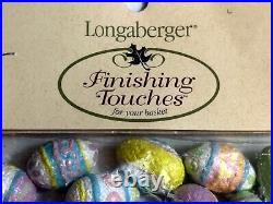 Longaberger Mini Miniature Easter Eggs New In Original Cellophane Package