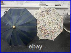 Longaberger Mini Umbrella Basket With Stand & 2 Umbrellas, Protector 2003