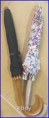 Longaberger Mini Umbrellas- Set /2 Spring Floral & CC Club For JW Mini Umbrella