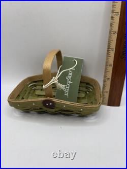 Longaberger Miniature 2023 Norman Rockwell Mothers Day Basket In Sage