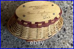 Longaberger Miniature May Series Basket Lot Of 12 With Liners & Protectors Read Longaberger Miniature May Series Basket Lot Of 12 With Liners & Protectors Read
