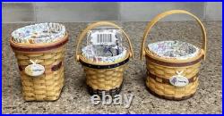 Longaberger Miniature May Series Basket Lot Of 12 With Liners & Protectors Read Longaberger Miniature May Series Basket Lot Of 12 With Liners & Protectors Read